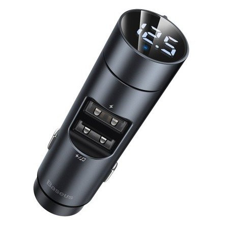 Baseus Energy Column | Vysílač FM Bluetooth + nabíječka do auta 2x USB