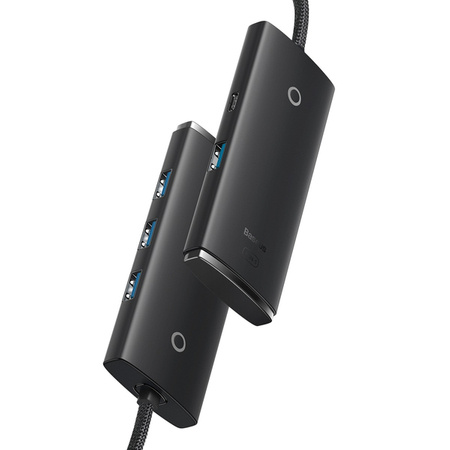 Baseus Lite Series 4-Port | HUB adaptér rozbočovač USB-C - USB 3.0 *4 200cm